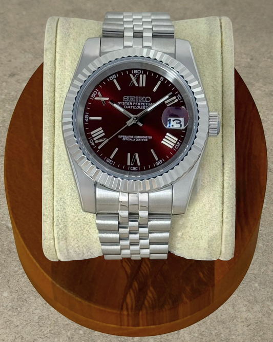Classic Date - Burgundy w/ Roman Numerals