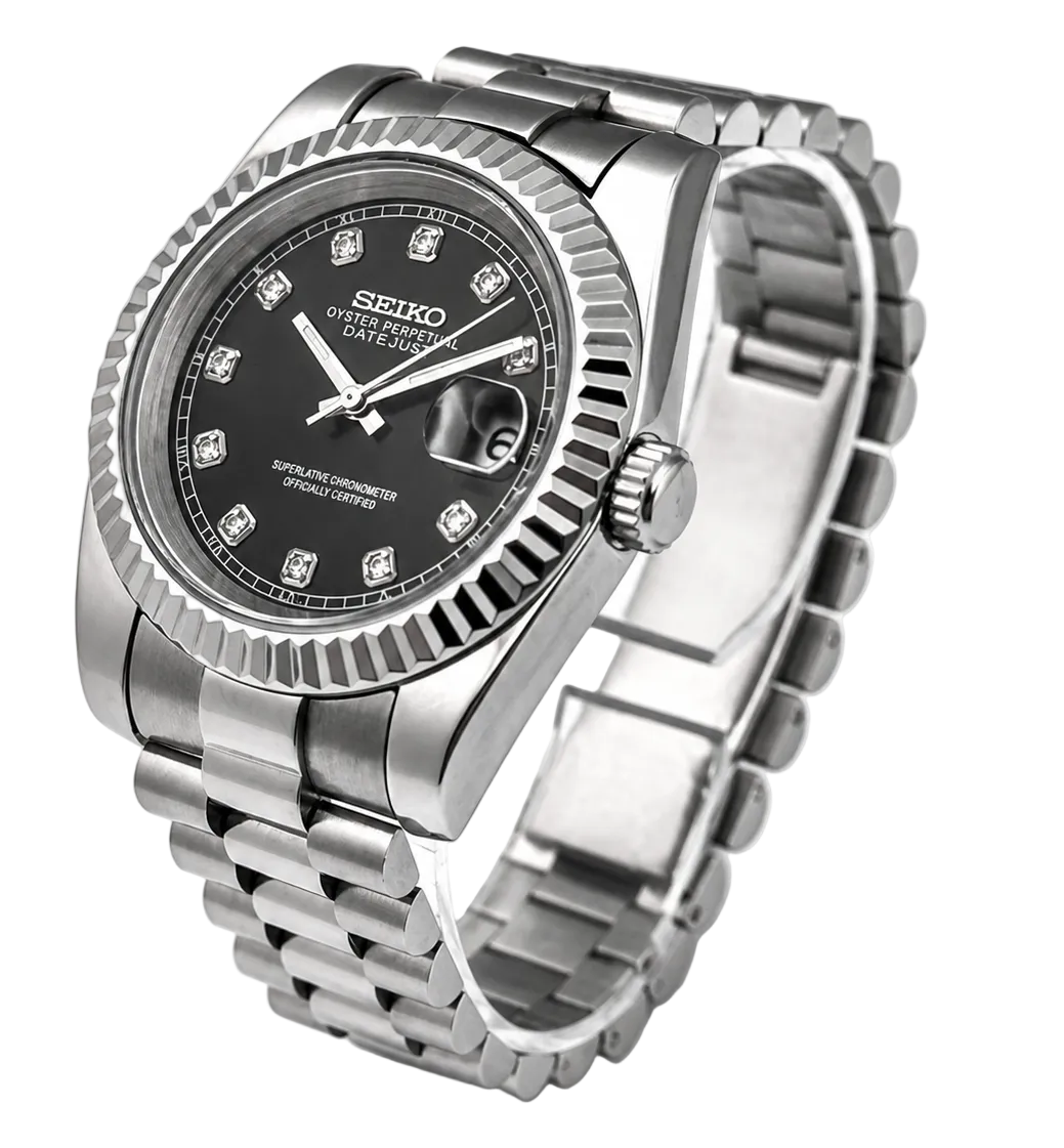 Seiko Datejust - Black Crystal