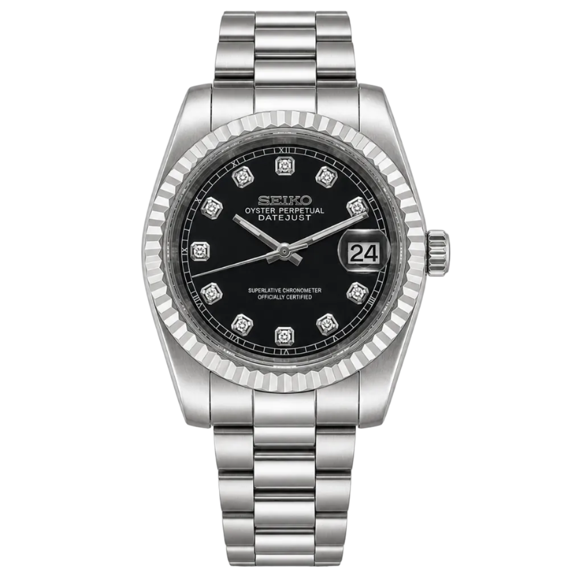 Seiko Datejust - Black Crystal