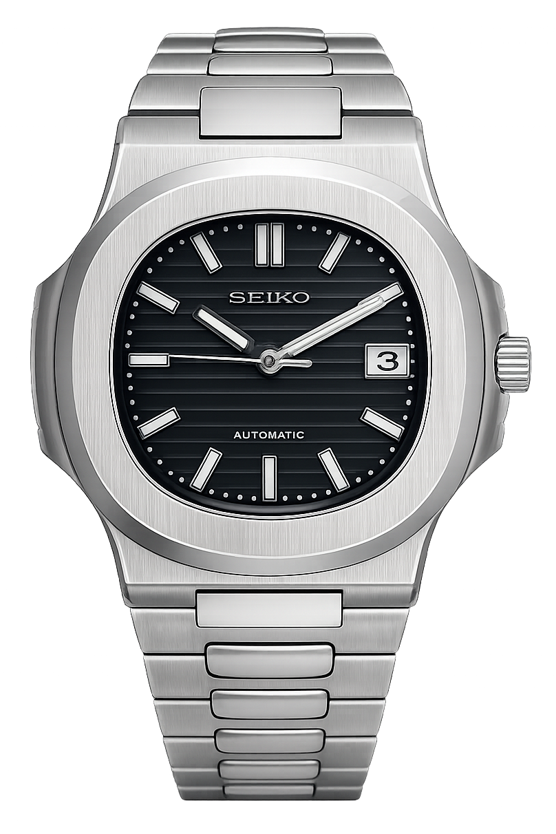 Seiko Mod Nautilus - Black