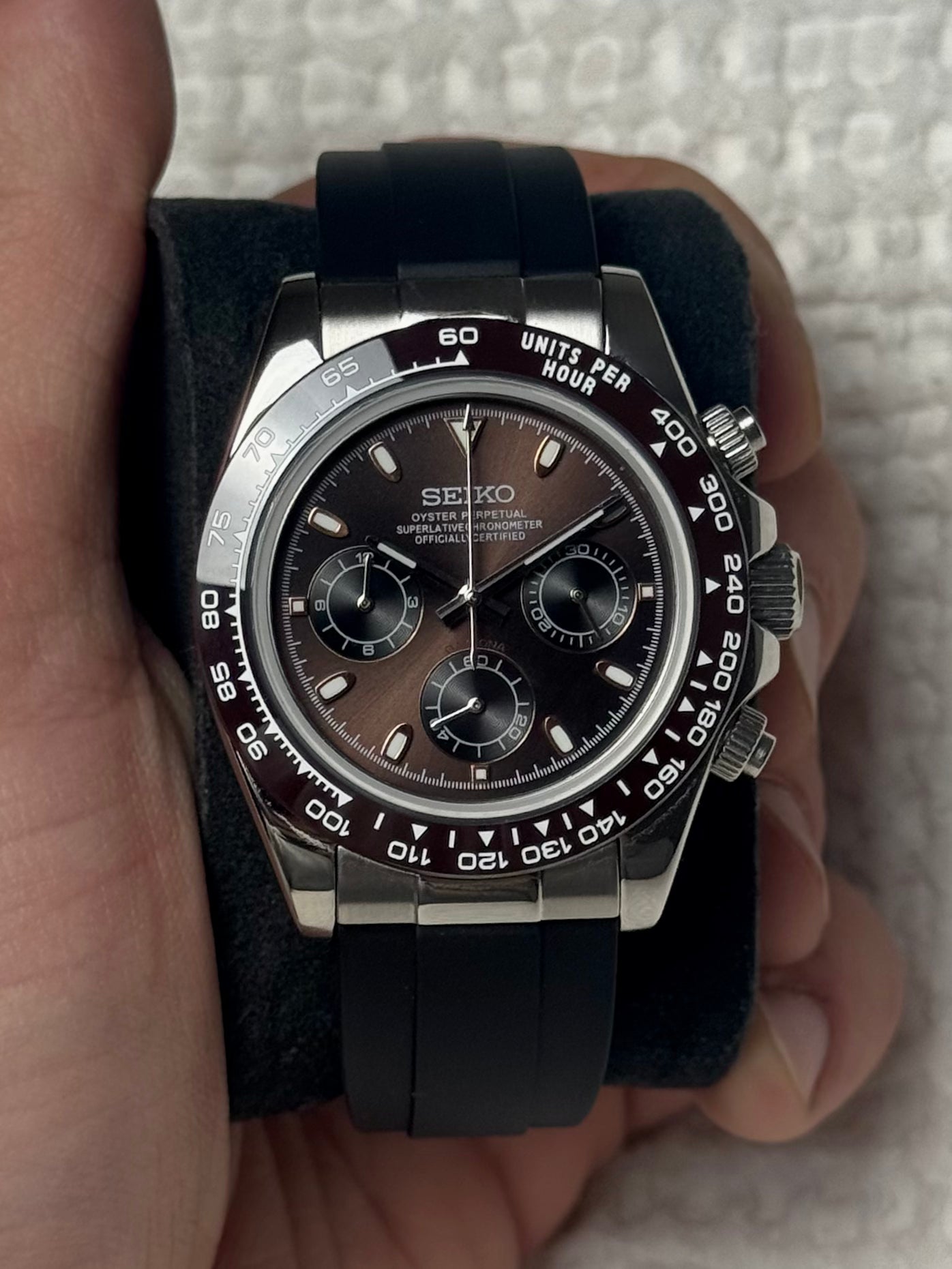 Seiko Daytona - Burgundy