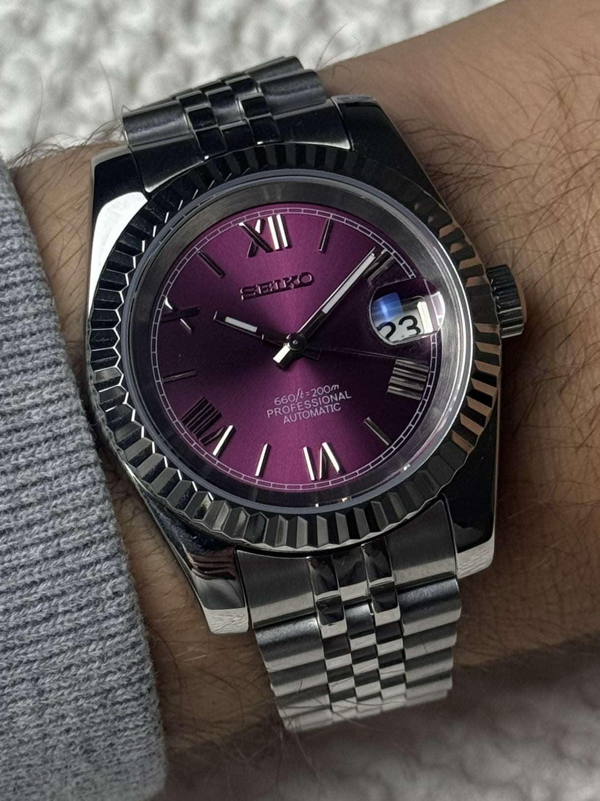 Seiko Datejust - Purple