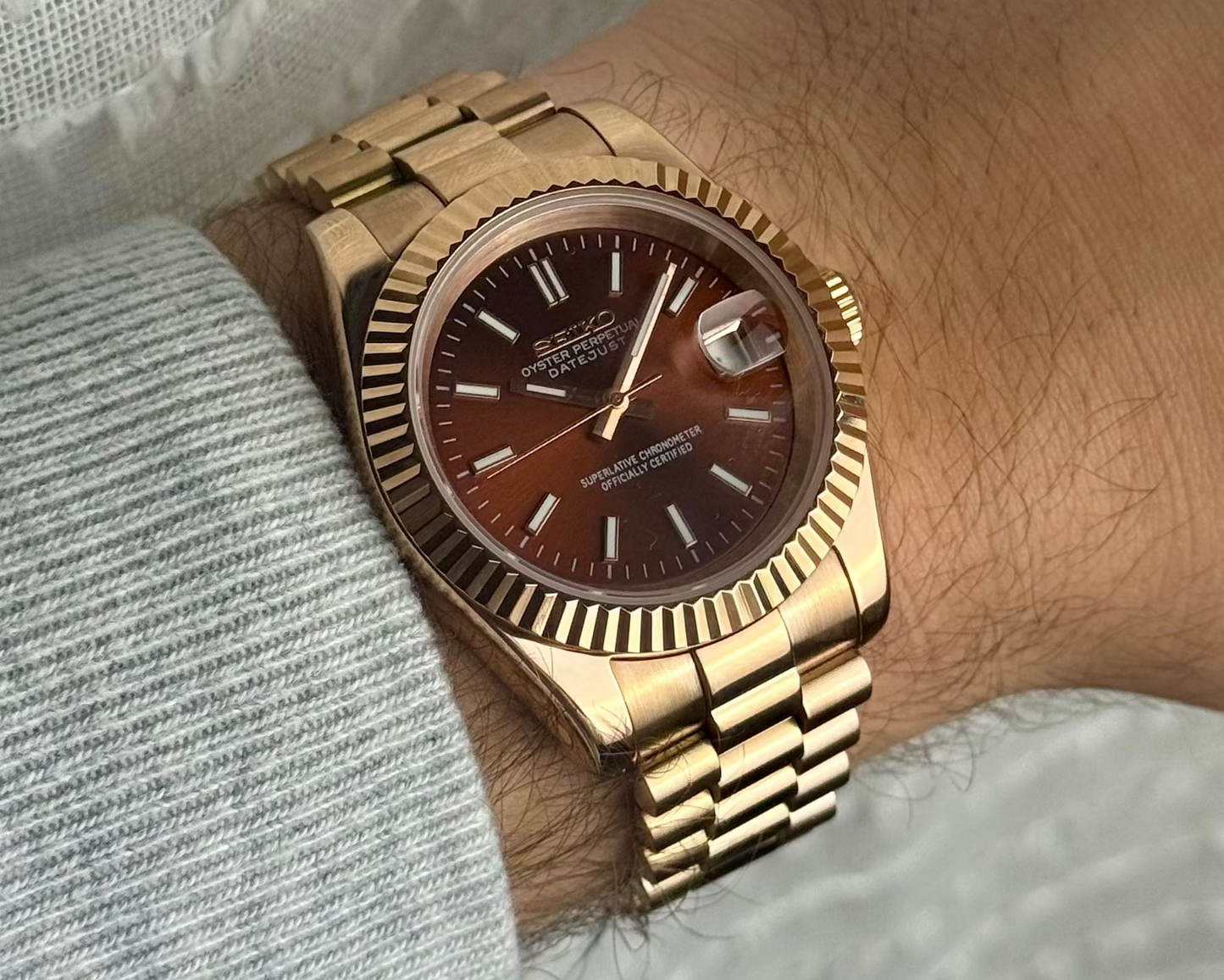 Seiko Datejust - Rose Gold