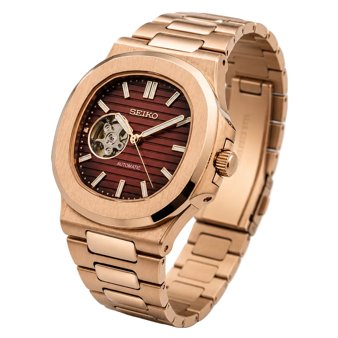 Seiko Mod Nautilus - Rose Gold