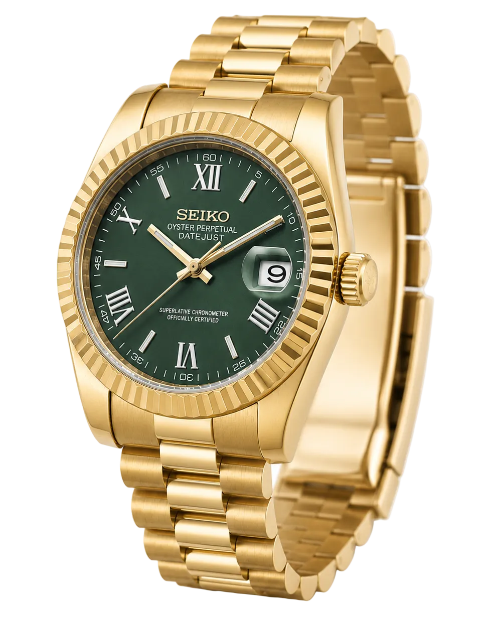 Seiko Datejust - Golden Green