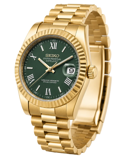 Seiko Datejust - Golden Green