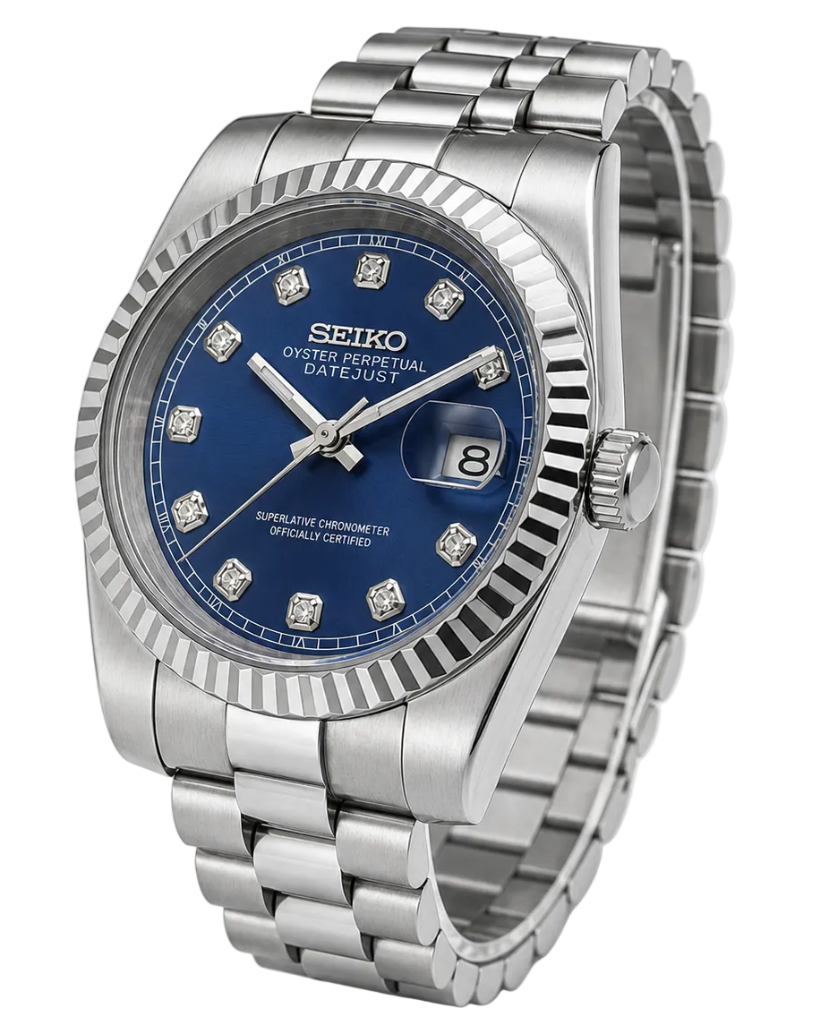 Seiko Datejust - Blue Crystal