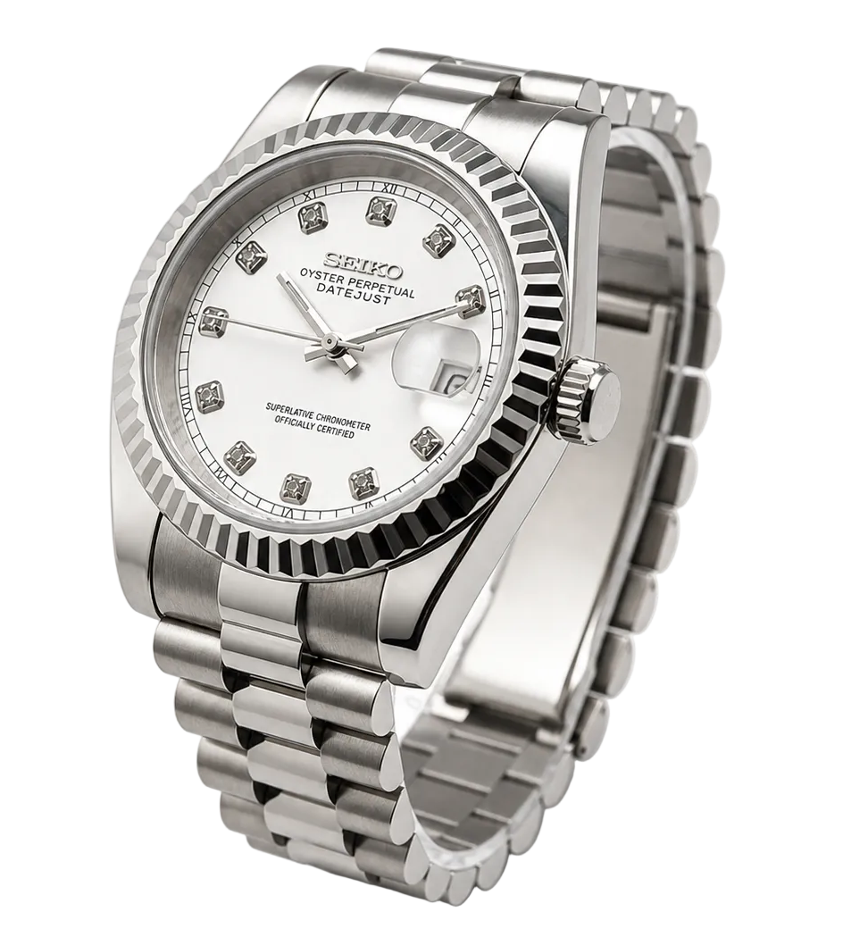 Seiko Datejust - Silver Crystal