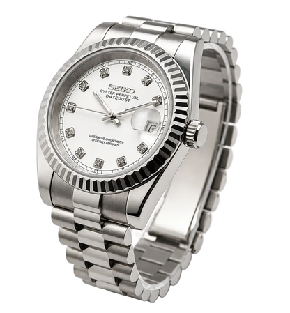 Seiko Datejust - Silver Crystal
