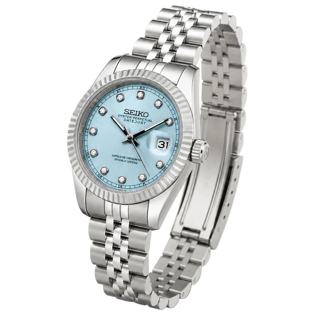 Seiko Mod Datejust - Crystal Sky (Women's)