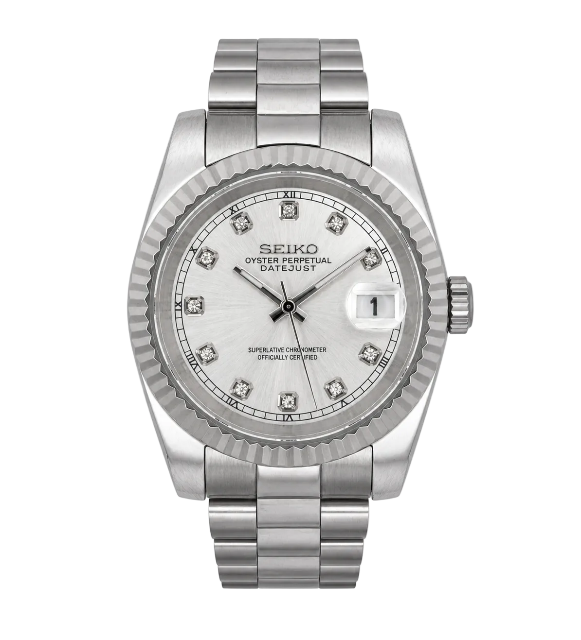 Seiko Datejust - Silver Crystal