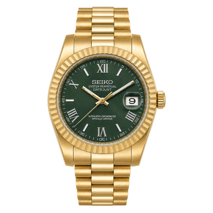 Seiko Datejust - Golden Green