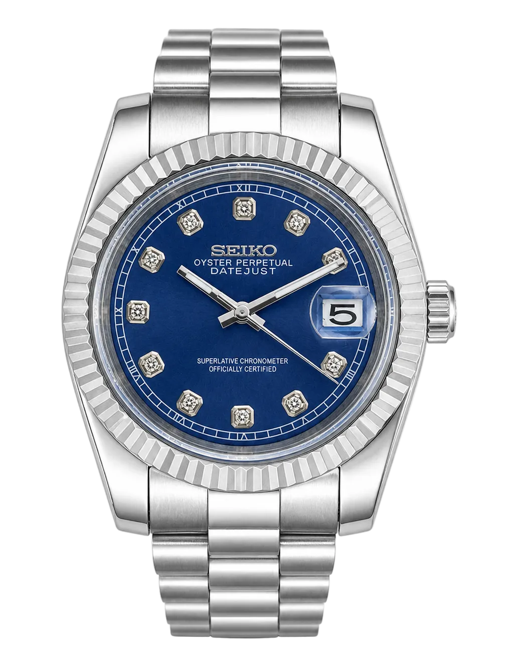 Seiko Datejust - Blue Crystal