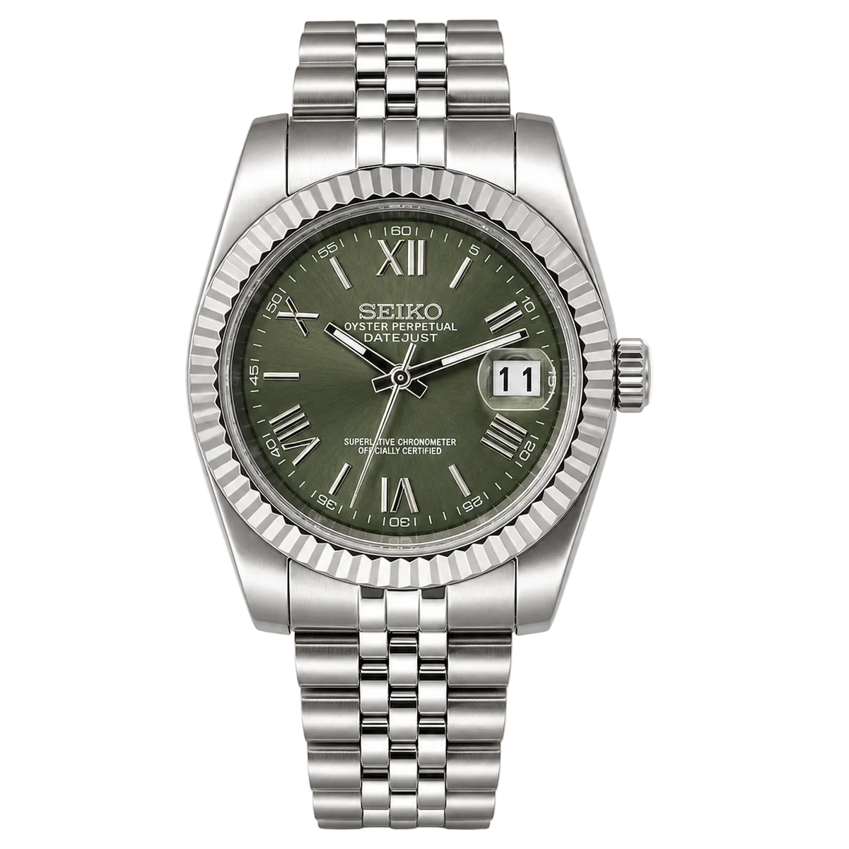Seiko DateJust - Olive Green
