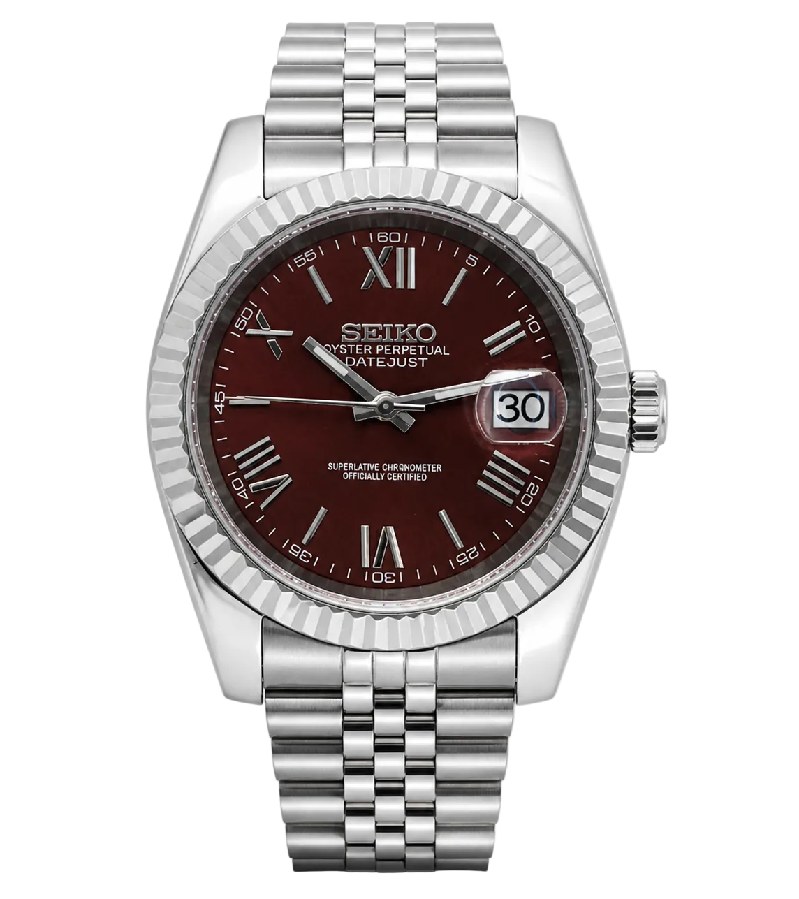 Seiko Datejust- Burgundy