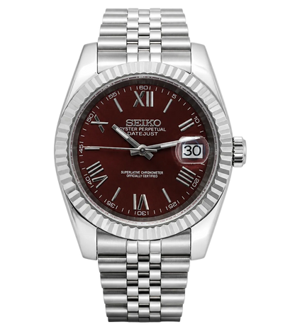 Seiko Datejust- Burgundy