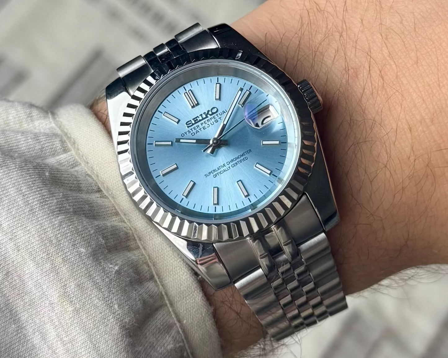Seiko Datejust - Sky Blue