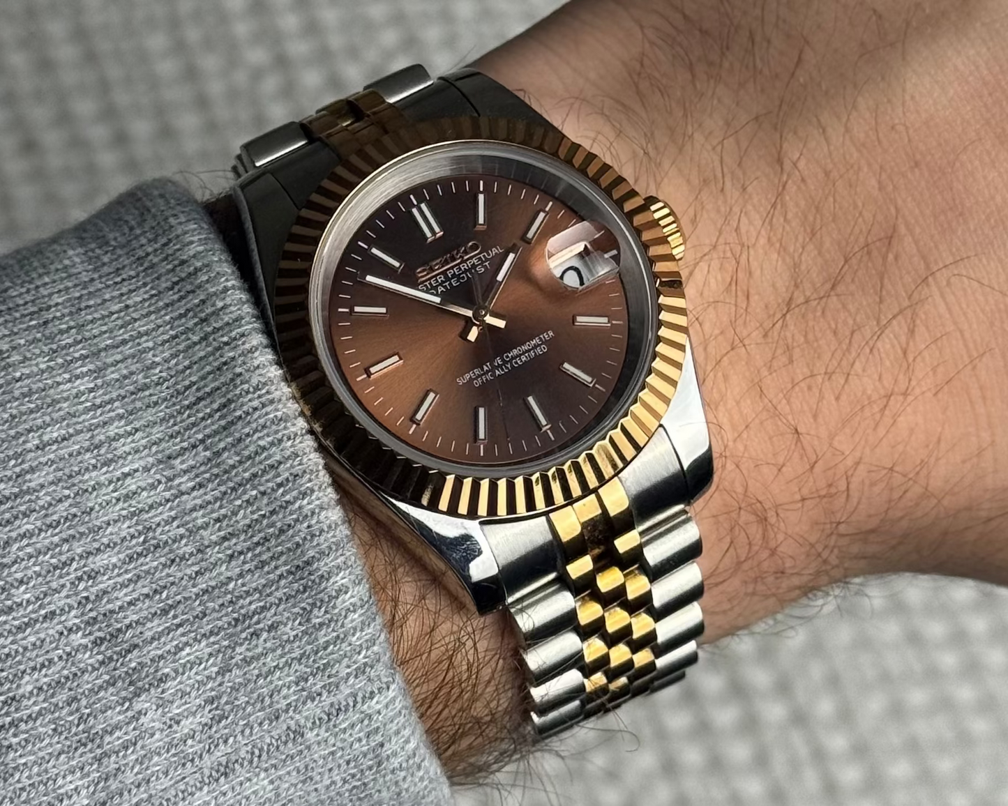 Seiko Datejust - Two Tone Rose Gold