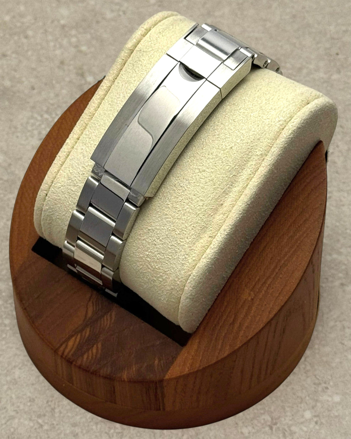 PB TimePiece Yachtmaster watch featuring a polished stainless steel oyster bracelet with a secure folding clasp