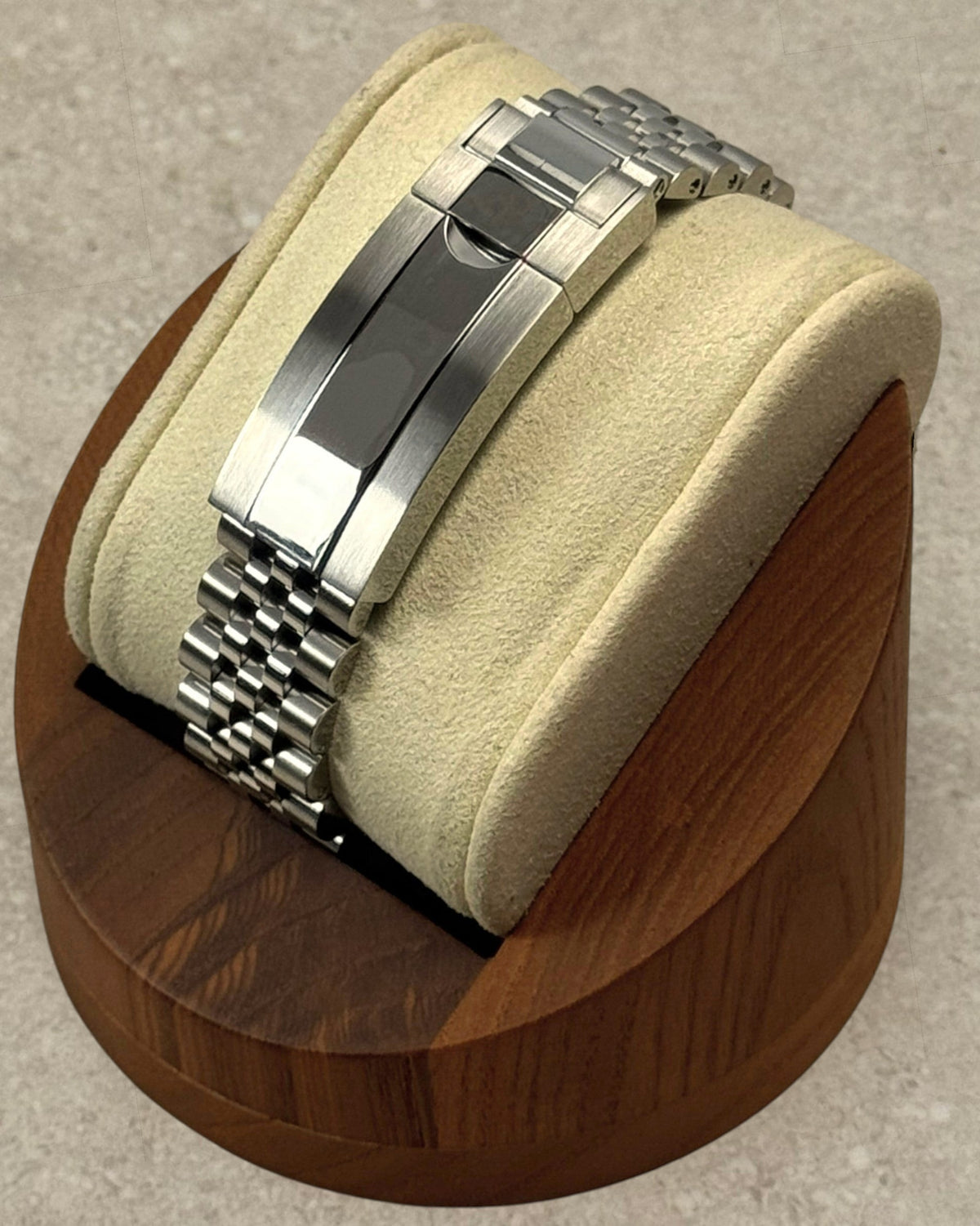 PB TimePiece Submariner Hulk watch featuring a stainless steel jubilee bracelet with a micro adjusting clasp