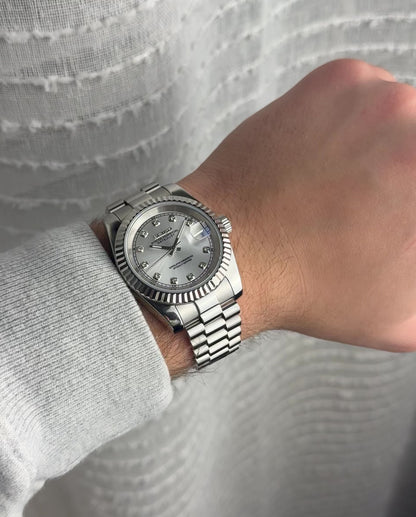 Seiko Datejust - Silver Crystal