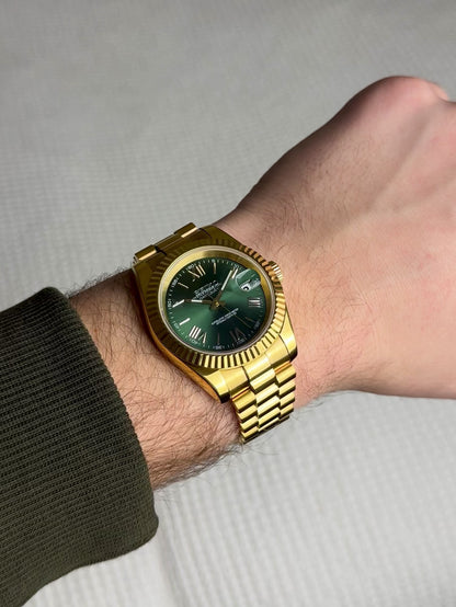 Seiko Datejust - Golden Green